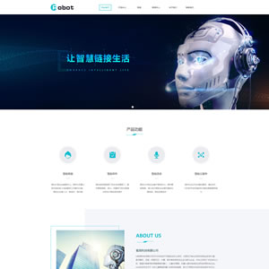 智能機(jī)器產(chǎn)品網(wǎng)站建設(shè)模板