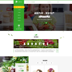 有機蔬菜生鮮網(wǎng)站建設(shè)模板